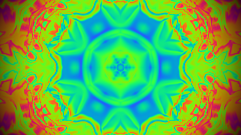 Classic kaleidoscope in vibrant rainbow colors